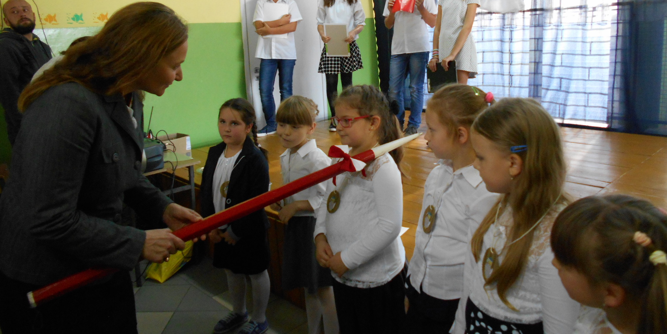 Pasowanie na "Pierwszaka" w Szkole Podstawowej w Kiełpinach