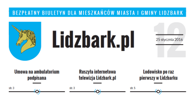 Pierwszy w tym roku numer biuletynu Lidzbark.pl już dostępny!