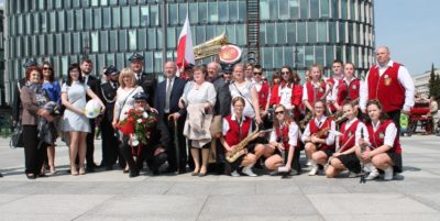 Lidzbarska orkiestra na obchodach Dnia Strażaka w Warszawie