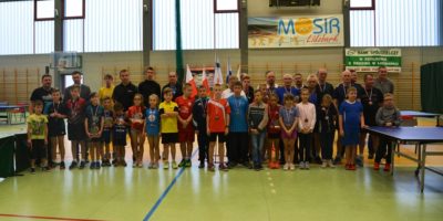 Turnieju tenisa stołowego z okazji 100-lecia niepodległości  Polski  zorganizowany przez MOSiR  w Lidzbarku