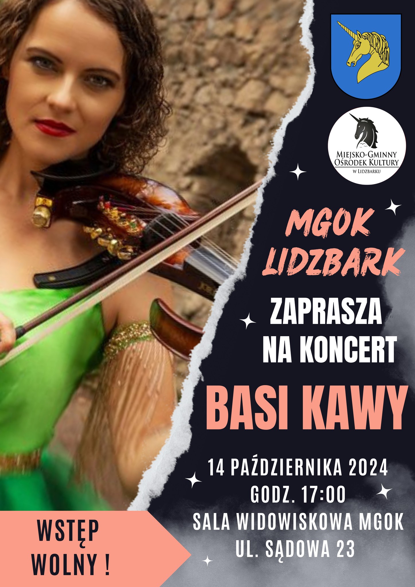 Koncert Basi Kawy w MGOK Lidzbark