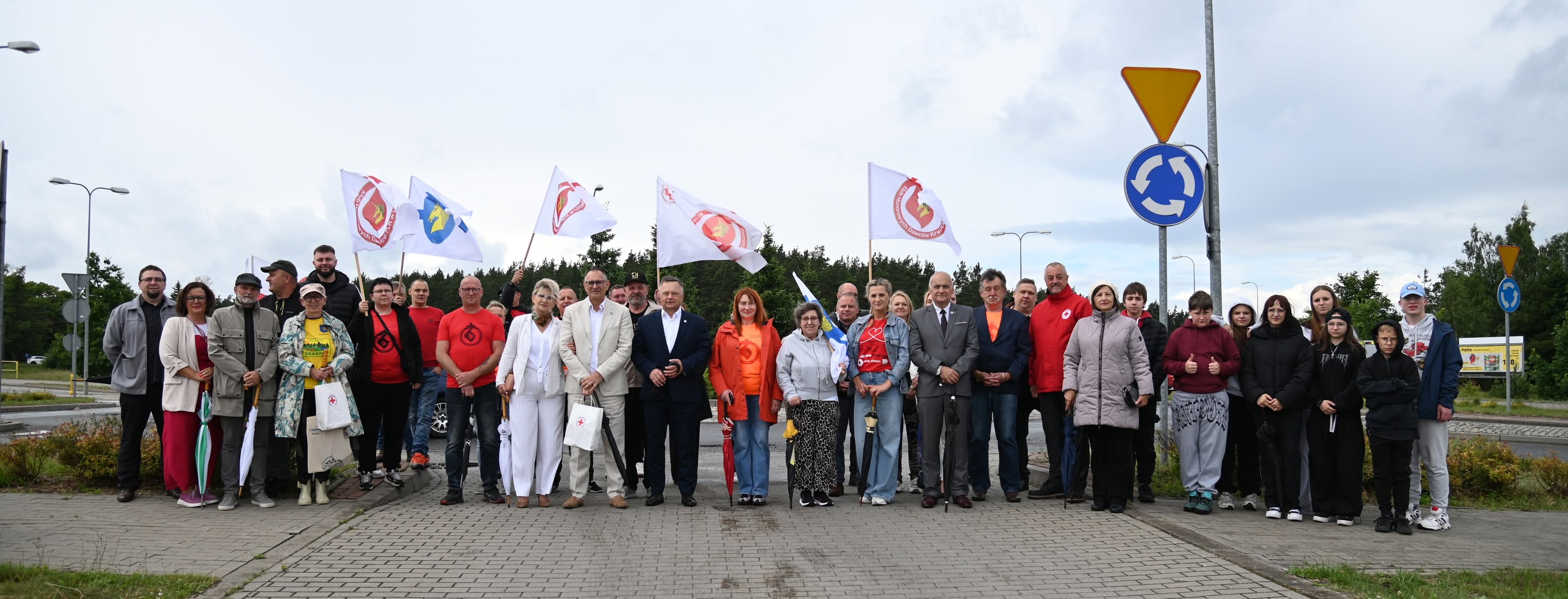 Uroczystość nadania nazwy „Rondo Honorowych Dawców Krwi”